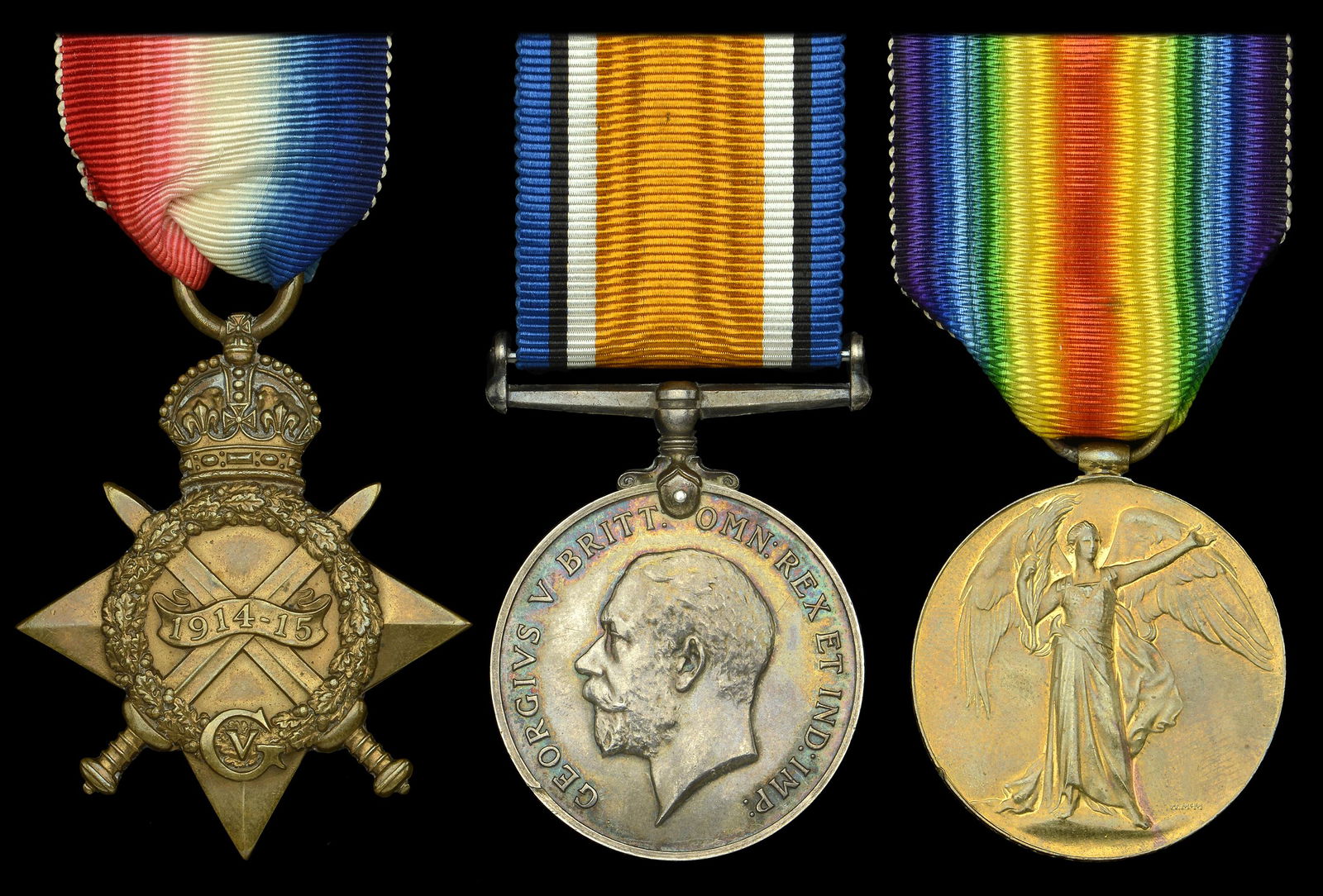 Campaign Groups and Pairs: Pair: Stoker Frederick Williams, Royal Navy, killed when submarine C-31 was grounded and destroyed by land batteries off Zeebrugge on 4 January 1915 1914-15 Star (309485 F. Willaims. Sto.1, R.N.) note