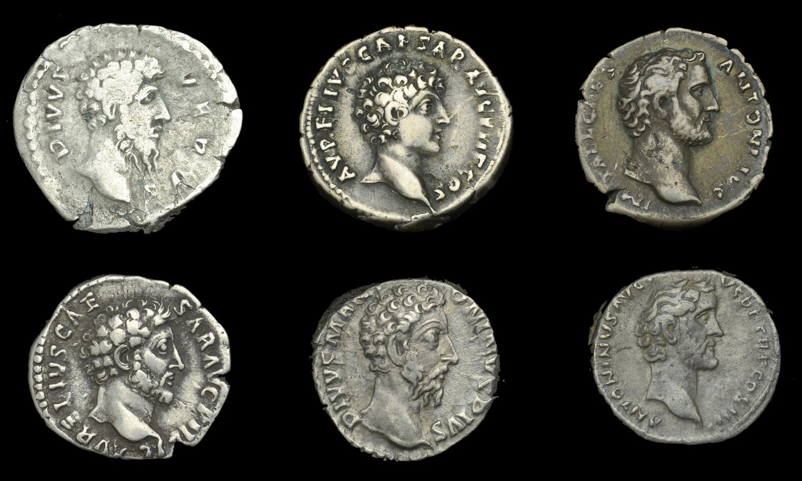 Ancient Coins from the Collection of the late Richard: Roman Imperial Coinage, Antoninus Pius (as CÃ¦sar), Denarius, Rome, 138, rev. Pietas standing left, altar by feet, 3.17g (RIC Hadrian 2731); Antoninus Pius, Denarii (2), both Rome, 140-3, rev. Geniu