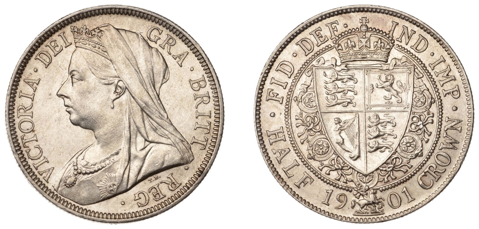 The David Marshall Collection of British Coins: Victoria (1837-1901), Halfcrown, 1901 (ESC 2787; S 3938). Minor surface marks, otherwise about as struck £100-£150------For more information, additional images and to bid on this lot pleas