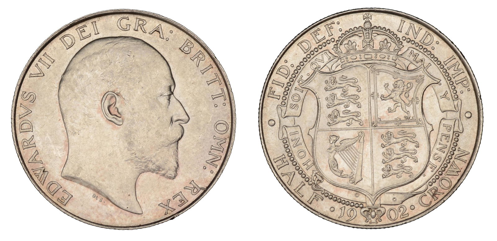 The David Marshall Collection of British Coins: Edward VII (1901-1910), Halfcrown, 1902 (ESC 3567; S 3980). Some minor marks and a small scratch before bust, otherwise extremely fine £80-£100------For more information, additional images