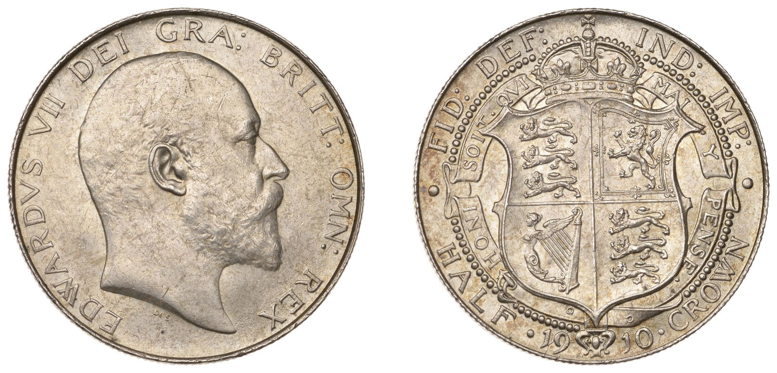 The David Marshall Collection of British Coins: Edward VII (1901-1910), Halfcrown, 1910 (ESC 3576; S 3980). About as struck £200-£300------For more information, additional images and to bid on this lot please go to the auctioneers websi