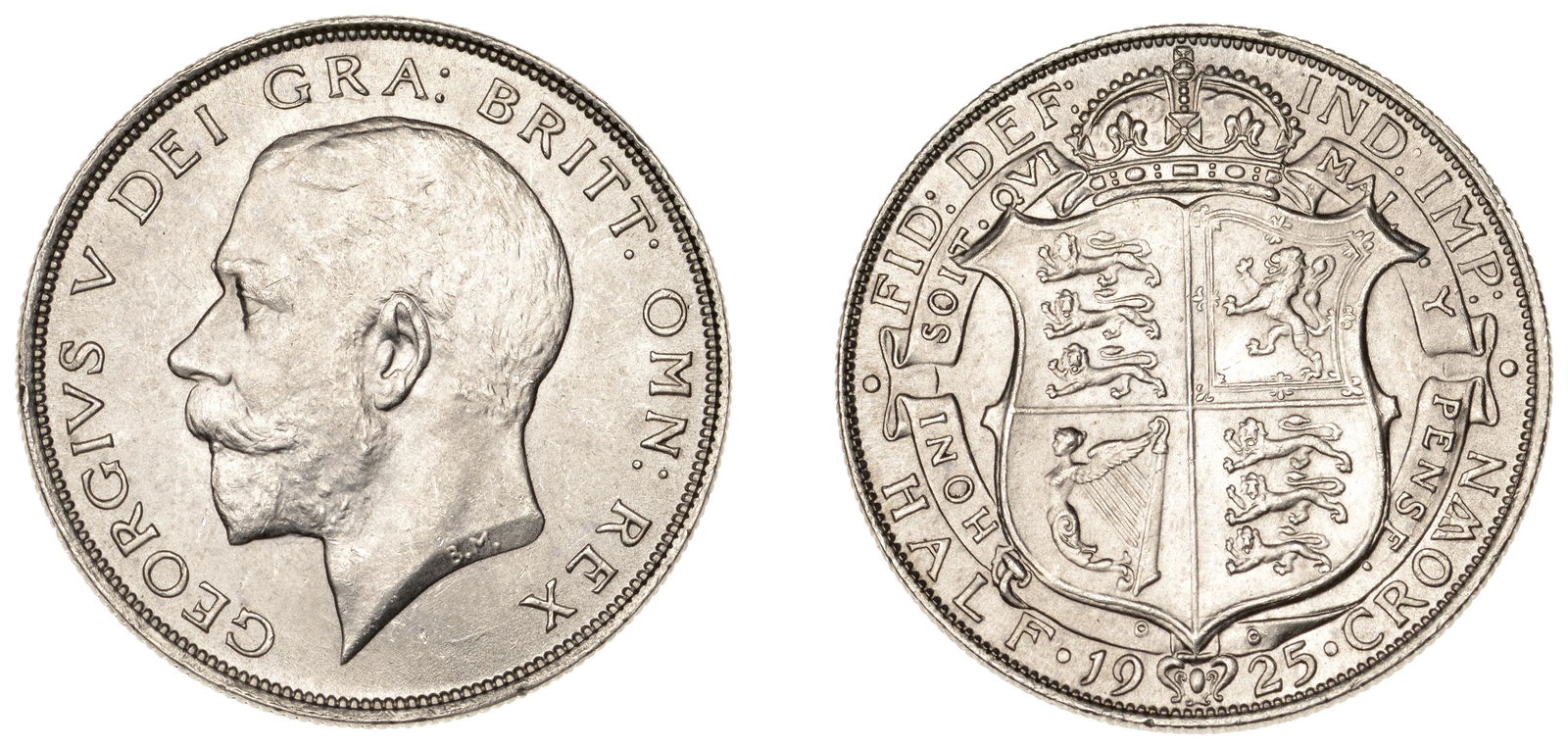 The David Marshall Collection of British Coins: George V (1910-1936), Halfcrown, 1925 (ESC 3727; S 4021A). Good extremely fine, scarce £400-£500------For more information, additional images and to bid on this lot please go to the auctio