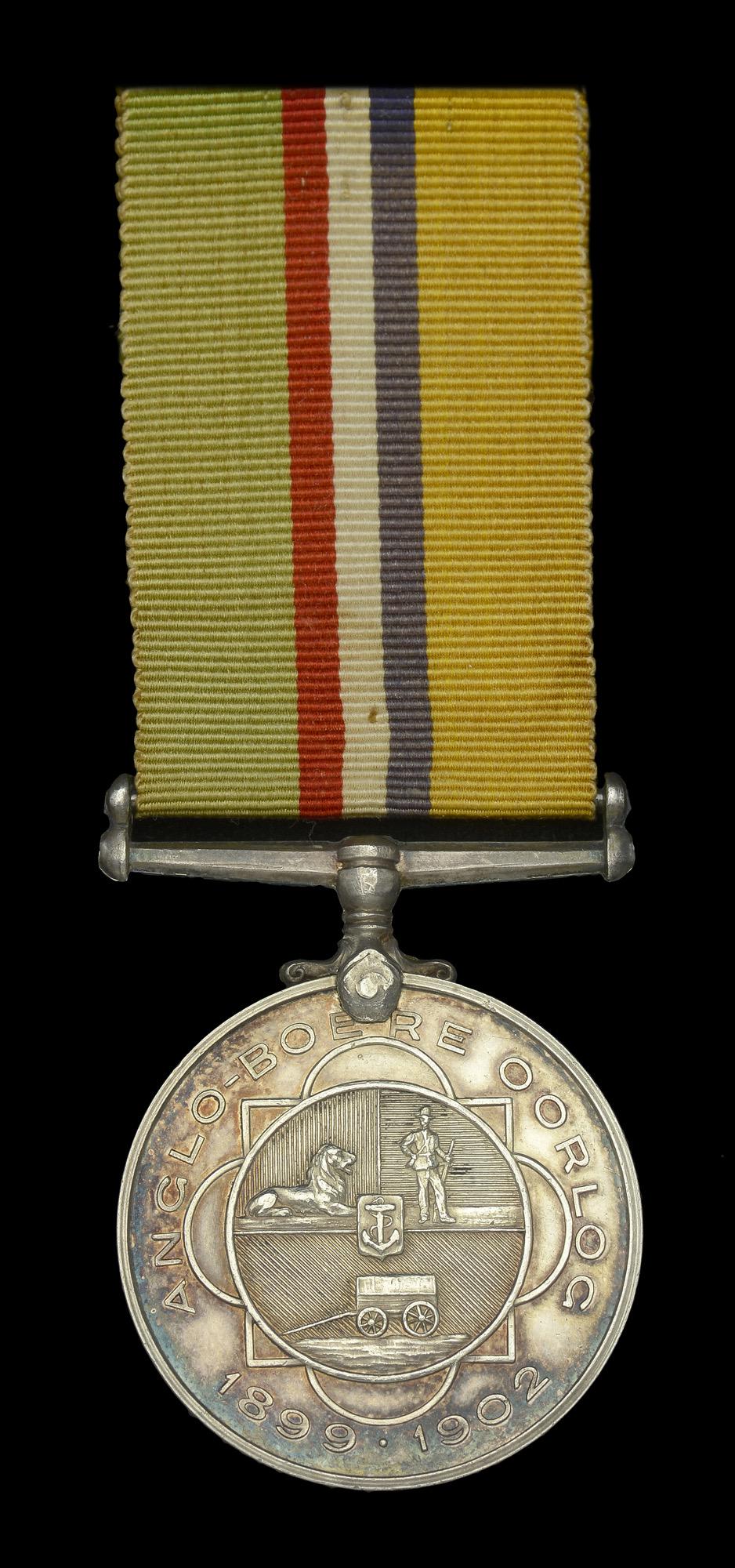 Single Campaign Medals: Anglo-Boer War Medal 1899-1902 (Burger P. F. Lindeque.) nearly extremely fine £200-£240---Petrus Frederik Lindeque served with the Potchefstroom Commando, and was reportedly killed in acti