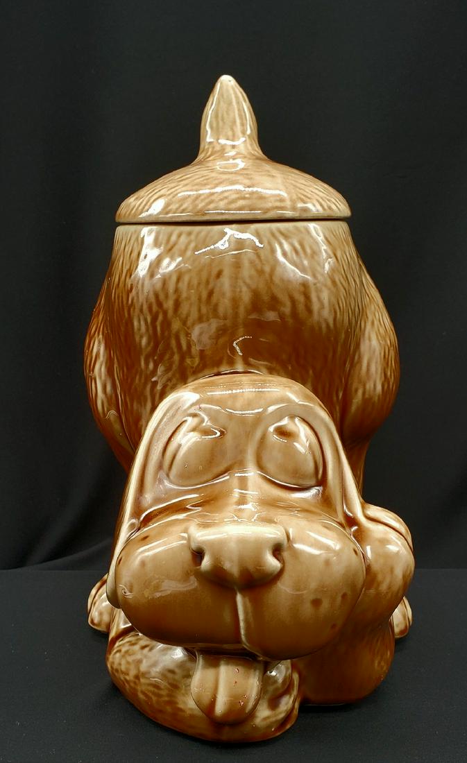 Vintage Mid Century McCoy 0272 Hound Dog Cookie Jar: Vintage McCoy 0272 Hound Dog Cookie Jar