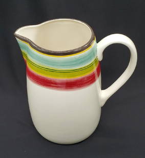 Bobby Flay Santa Fe 124 oz Pitcher: This is a great 124 oz ceramic pitcher by Bobby Flay in Santa Fe pattern.