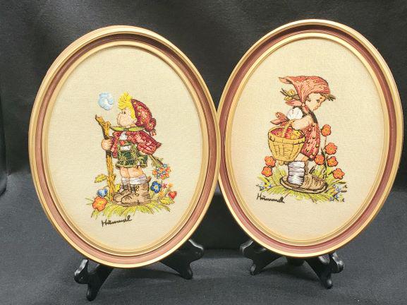 2 Mid Century Hummel Needlepoint (1 of 3)