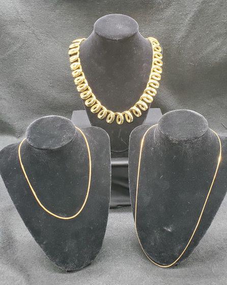 Three Gold Fashion Necklace (1 of 1)
