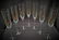 Crystal Champagne Glasses with Gold Trim - 2