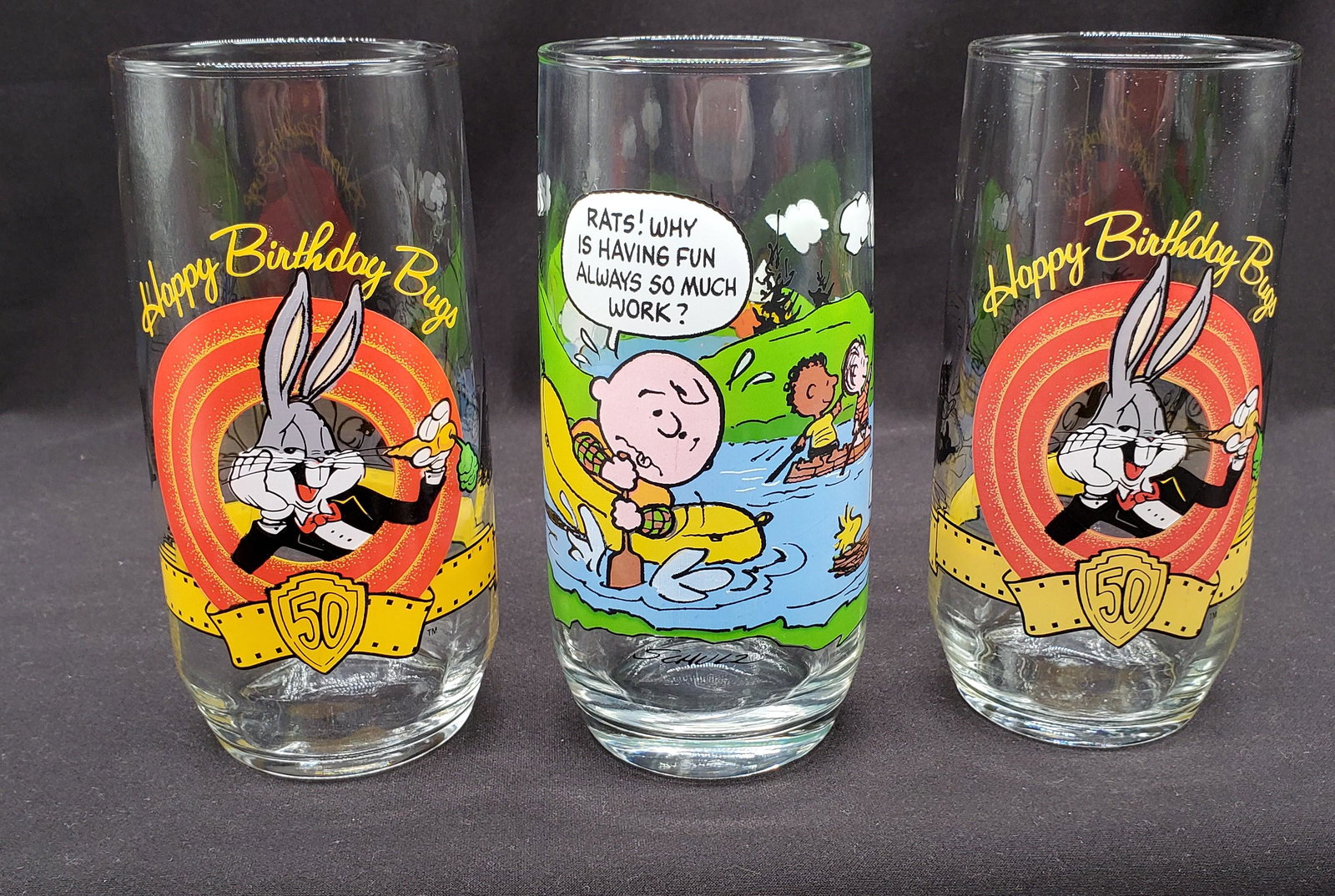 Collectable Bugs and Peanuts Glasses: Collectable Bugs and Peanuts Glasses