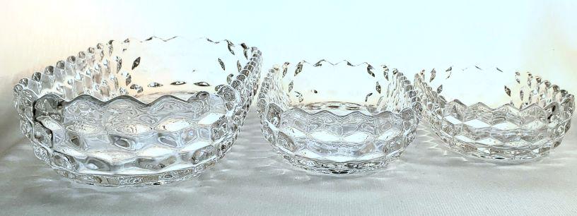 Fostoria American Clear Three Part Relish Dish (1 of 2)