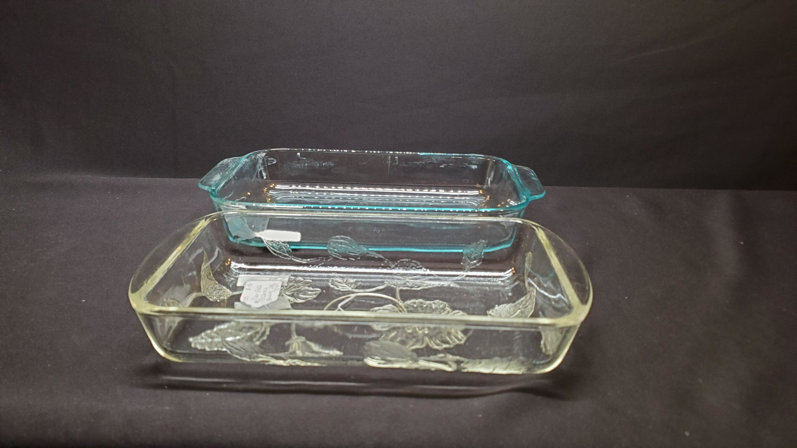 Clear Glass Casserole dishes, 2: Clear Glass Casserole dishes, 2