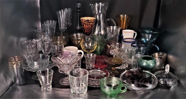 Back Pantry Top Shelf Full of GLASS - 64 Pieces (1 of 1)