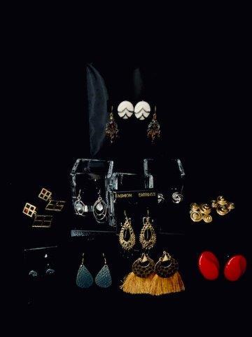 Collection of Estate earrings. (1 of 1)