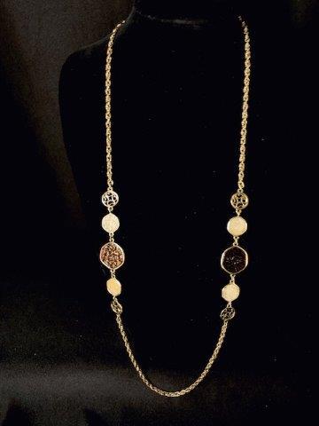 Sarah Cov Amber Disc Statement necklace (1 of 1)