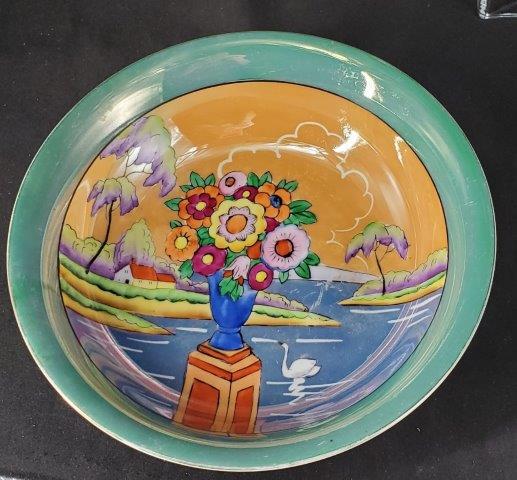 Noritake Japanese Hand Painted Bowls -1918: Noritake Japanese Hand Painted Bowls 9" x 2" deep