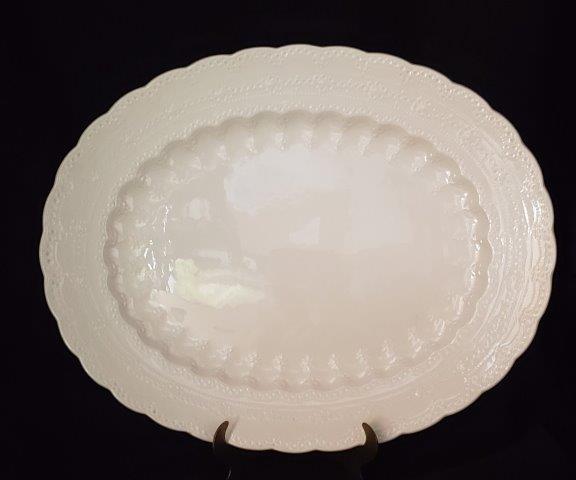 Spode's Jewel Copeland Vintage Platter: 17" x 14" Oval White Platter