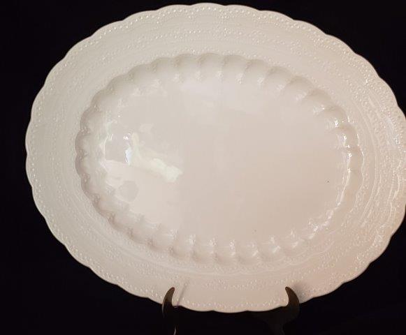 Spode's Jewel Copeland Vintage Platter: 15" x 13" Oval White Platter