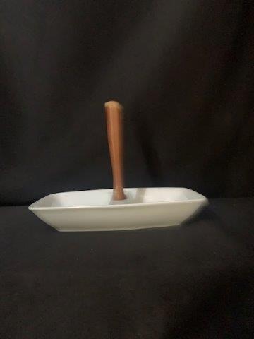 Vintage 2 compartment Handled Server (1 of 2)