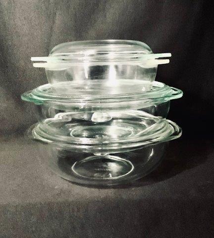 Vintage Clear Pyrex Casserole Bowls (1 of 1)