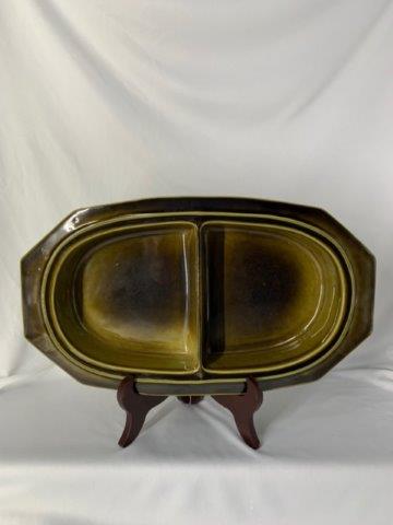 Vintage Ceramic Two Compartment Dish (1 of 3)
