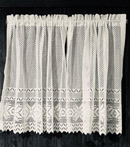 One Pair of lace window treatments panels (1 of 1)