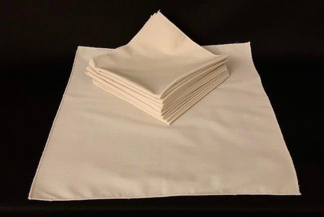 12 beige Fabric Dinner Napkins (1 of 2)