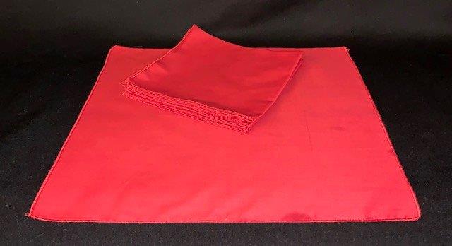 6 Deep Red Cloth Napkins: Add these 6 Red cloth napkins to your linen closet for unexpected Holiday Dinner guests 13x13 inch