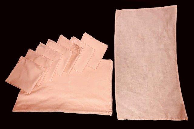 Vintage Peach Linen Set (1 of 1)