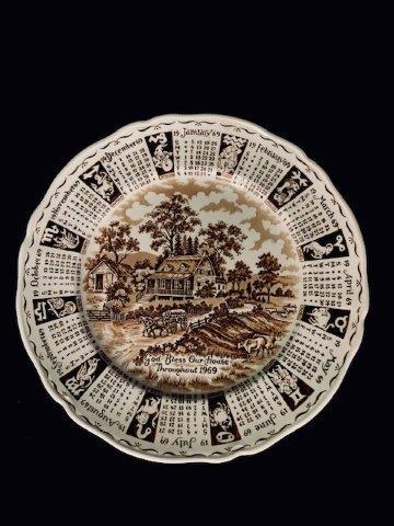 Collectable 1969 Calendar Plate. (1 of 1)