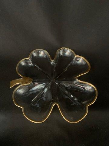 Glass 4 Leaf Clover Serving Dish (1 of 1)