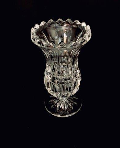 Mini footed Glass Bud Vase: Small but mighty at 4.5 inches tall. 2.5 inches wide at the top and 2 inches wide at the base