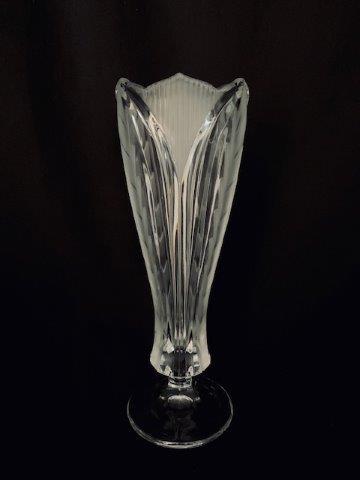 Frosted Cut Crystal Vase (1 of 2)