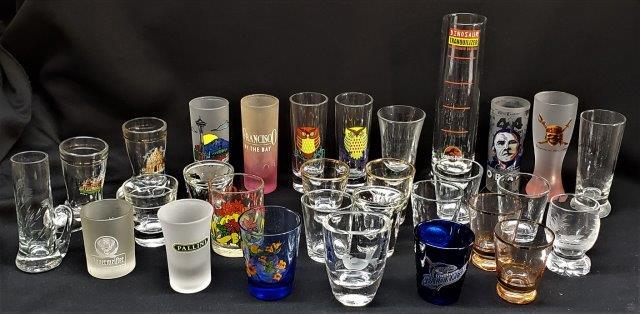 Shot Glasses - 30 in total: Great to start or add to your collection.