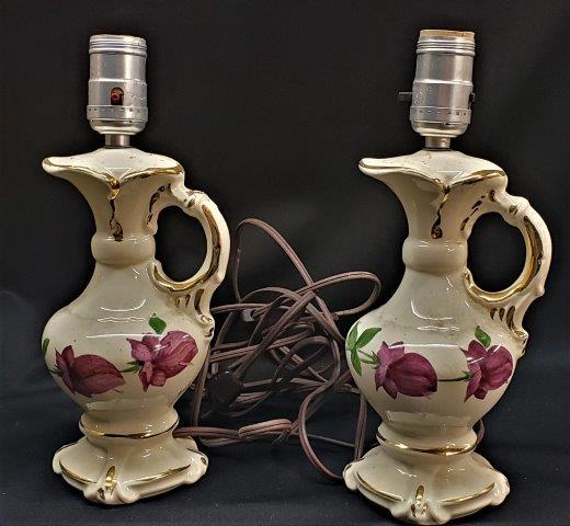 Pair of Hand Painted & Signed Ceramic Lamps (1 of 2)