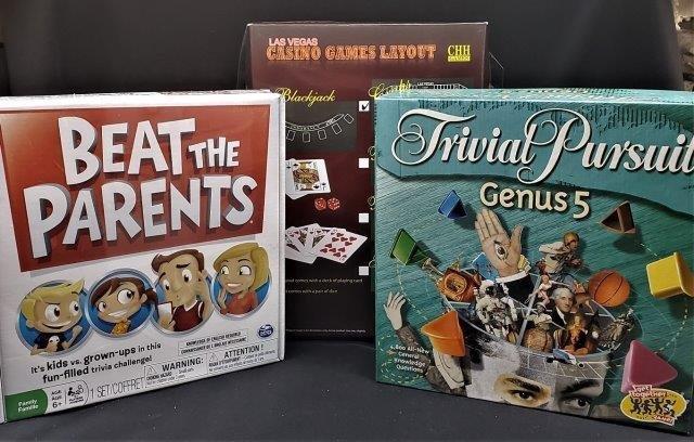 Three  Games Trivial Pursuit, Beat the Parents (1 of 1)