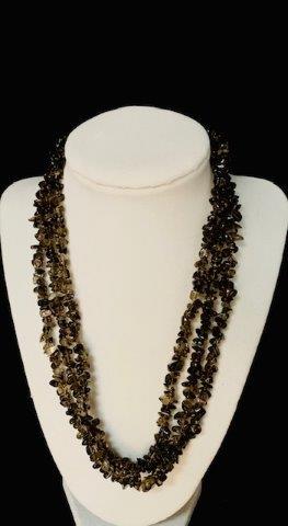 Sterling Silver Multistrand Smoke Quartz (1 of 2)