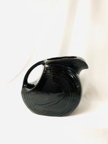 Vintage Black Fiesta ware Disc Pitcher: Classic Fiesta ware pitcher in Black. Perfect condition. 7 1/2 inches tall.
