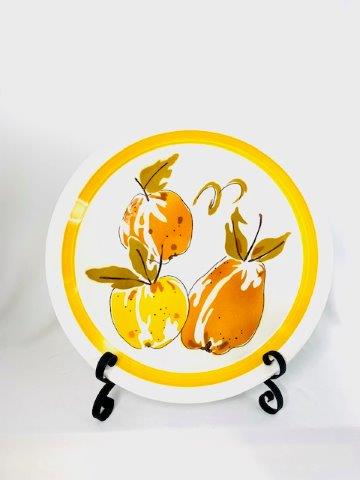 Mikasa Duplex High Summer Chop Plate: Gorgeous vintage 12 1/2 inch diameter Mikasa Duplex chop plate by Ben Seibel.