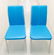 Robin Egg Blue Vintage Chairs Set of 4 - 2