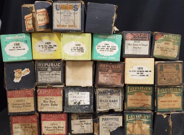 Various Piano style, MelOdee, HIT Music Company, QRS: Various Piano style, MelOdee, HIT Music Company, QRS (27) Automatic Player Piano Rolls