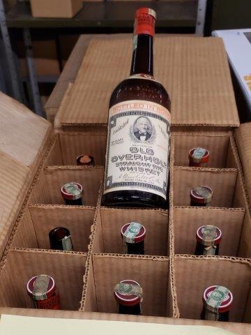 Old Overholt Straight Rye Whiskey Empty Bottles: Old Overholt Straight Rye Whiskey Empty Bottles