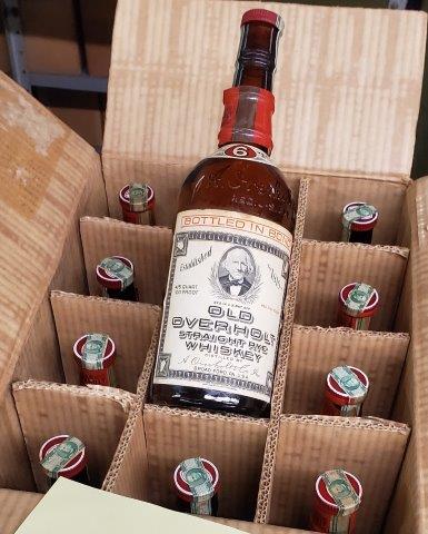 Old Overholt Straight Rye Whiskey Empty Bottles: Old Overholt Straight Rye Whiskey Empty Bottles