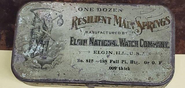 Resilient Main Spring Tin Box: Resilient Main Spring Tin Box