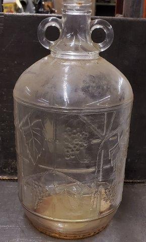 Vintage 1930's Clear Glass Jug with Double Handled (1 of 2)
