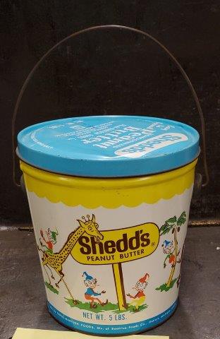 Vintage Shedd's Peanut Butter Tin 5lb Size (1 of 1)