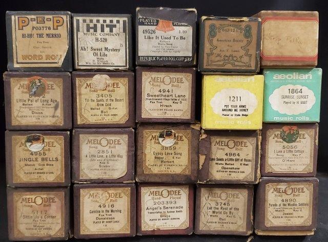 Various Piano style, MelOdee, HIT Music Company, P-E-P: Various Piano style, MelOdee, HIT Music Company, P-E-P (20) Automatic Player Piano Rolls