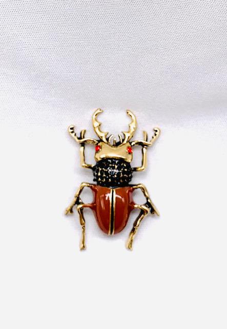 Beetle Brooch: 2 inches