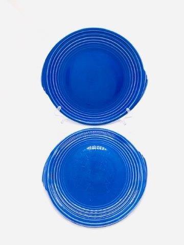 Edwin Knowles Yorktown Serving Platters: Beautiful pair of blue Edwin Knowles Yorktown Serving Platters