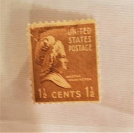 Martha Washington 1 1/2 cent stamp