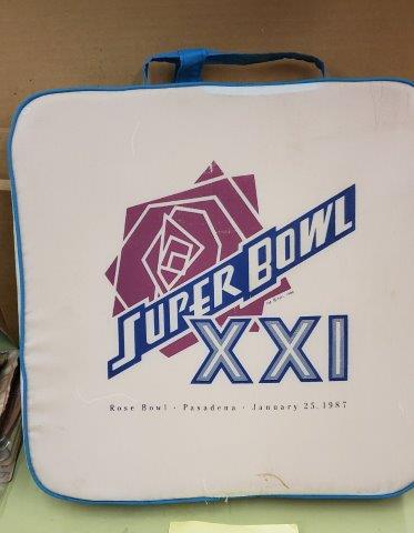 Super Bowl XXI Seat Cushions Jan. 25, 1987 Game (1 of 2)